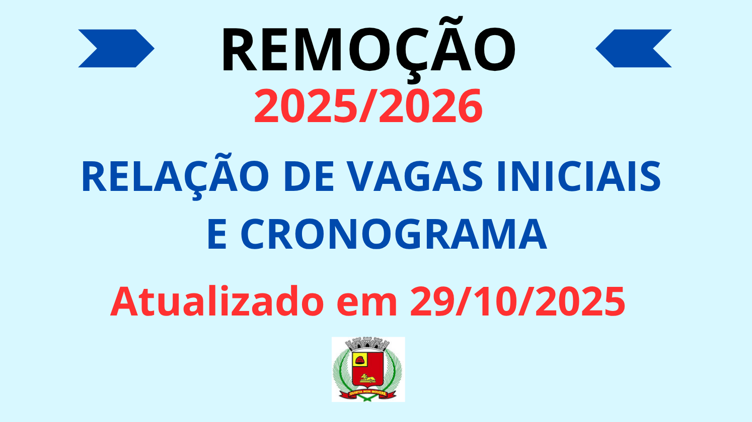 Imagem notícia Relação de Vagas - Remoção